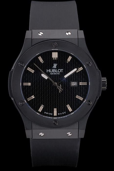 hublot big bang black rubber strap black checkered dial|Hublot black magic.